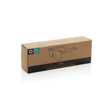 Logotrade promotional product image of: Prism RCS recycled plastic sunglasses with bamboo frame