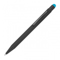 Metal ballpoint pen with touch function Ohara, turquoise