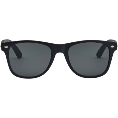 Logo trade promotional products image of: Arlo bamboo sunglasses with black coating