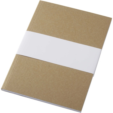 Logotrade advertising product image of: Novella Austen A5 recycled soft cover kraft notebook - 50 sheets