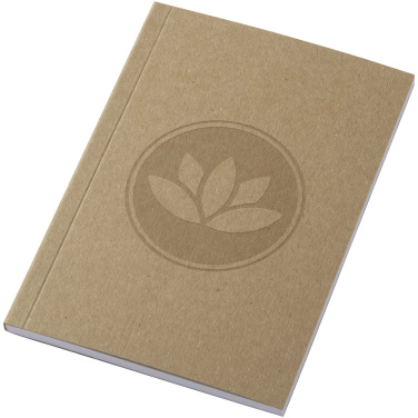 Logo trade promotional products picture of: Novella Austen A6 recycled soft cover kraft notebook - 50 sheets