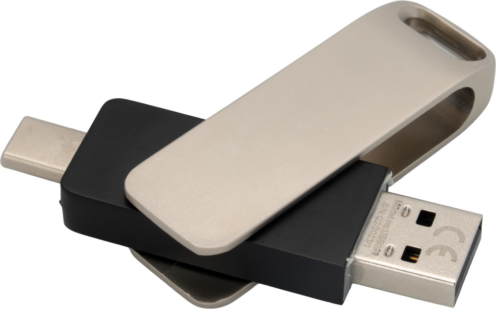 Logo trade promotional merchandise picture of: Metal USB stick