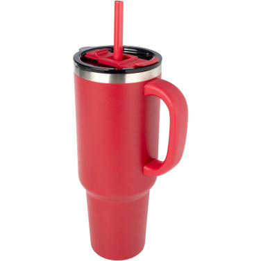 Logo trade promotional giveaway photo of: Sydney 1200 ml copper vacuum insulated tumbler with straw