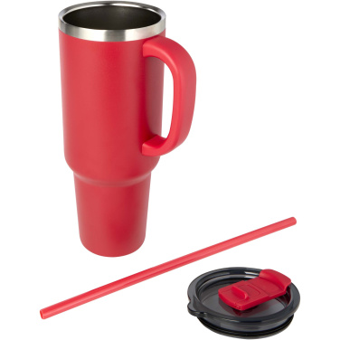 Logo trade promotional items image of: Sydney 1200 ml copper vacuum insulated tumbler with straw