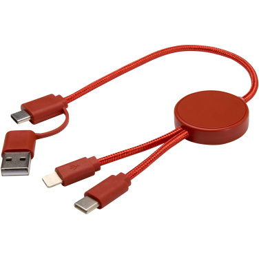 Logotrade promotional products photo of: Citala 5-in-1 recycled plastic 30 cm data sync and 27W fast charge cable