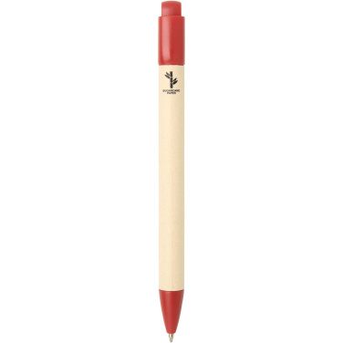 Logo trade advertising products image of: Liliana sugarcane paper ballpoint pen (blue ink)