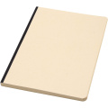Liliana A5 sugarcane and RPET soft cover notebook, Solid black