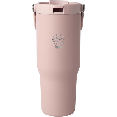 Logo trade promotional merchandise image of: Bronx 900 ml RCS recycled stainless steel copper vacuum insulated tumbler with dual function lid