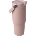 Bronx 900 ml RCS recycled stainless steel copper vacuum insulated tumbler with dual function lid, Dusty Pink