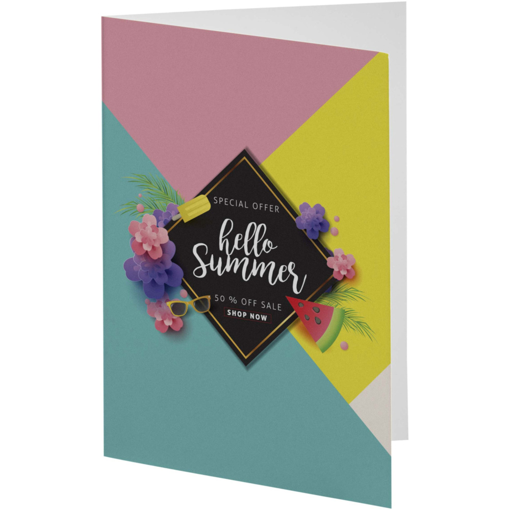 Logo trade corporate gift photo of: Herald A6 greeting card