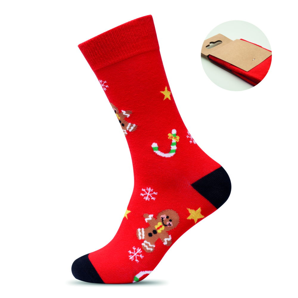 Logotrade promotional merchandise image of: Pair of Christmas socks L