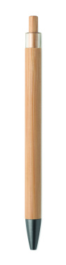Logotrade business gifts photo of: Push button bamboo pen