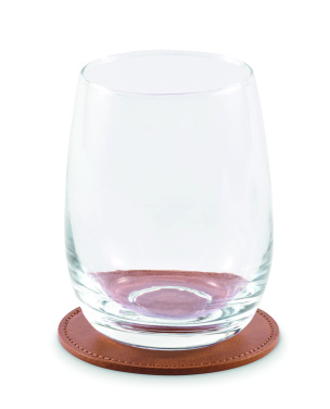 Logo trade corporate gift photo of: Round coaster in PU