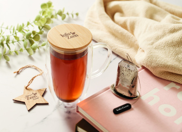 Logotrade promotional gift image of: Double wall glass mug 450ml