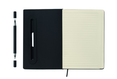 Logotrade promotional merchandise picture of: A5 notebook with phone holder