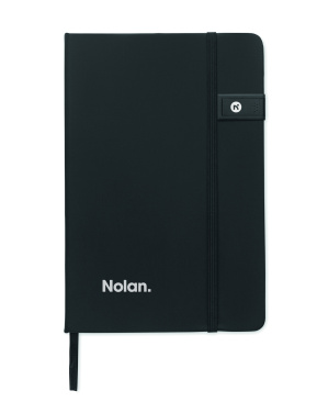 Logo trade promotional gift photo of: A5 notebook w/ integrated USB