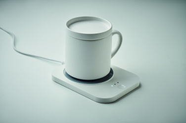 Logo trade promotional products image of: Wireless charger mug warmer set