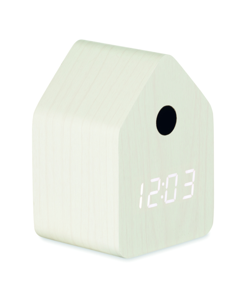 Logo trade promotional giveaway photo of: MDF cuckoo alarm clock