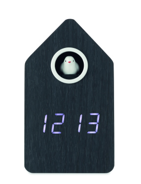 Logo trade advertising product photo of: MDF cuckoo alarm clock
