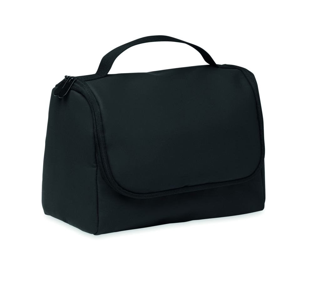 Logo trade promotional giveaway photo of: Cosmetic hanging bag in PU