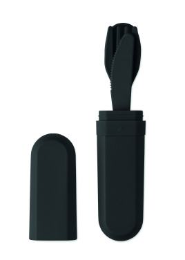 Logotrade promotional giveaway picture of: Cutlery set and case in PLA