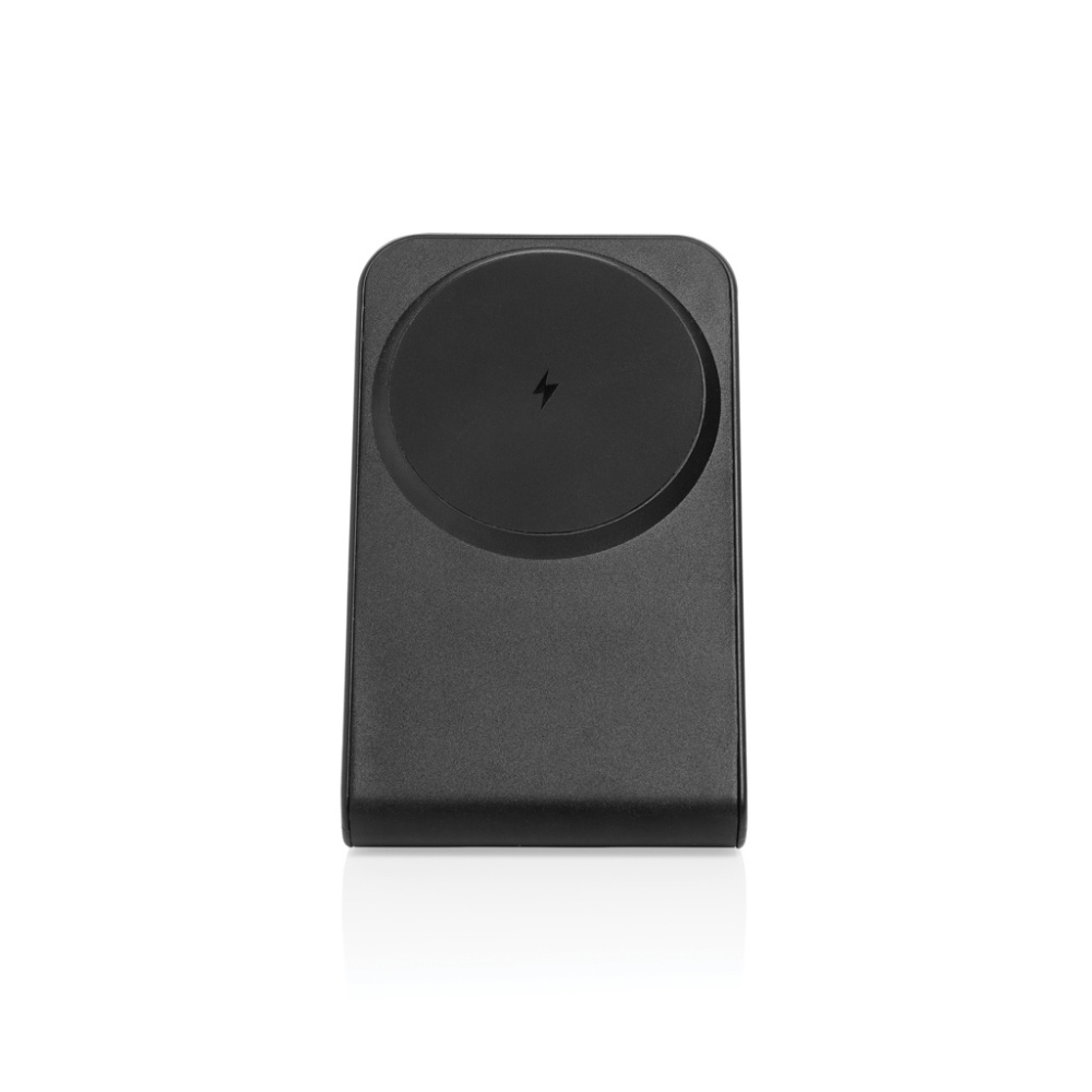 Logotrade promotional gift image of: VoltPerch RCS recycled plastic 15W magnetic wireless charger