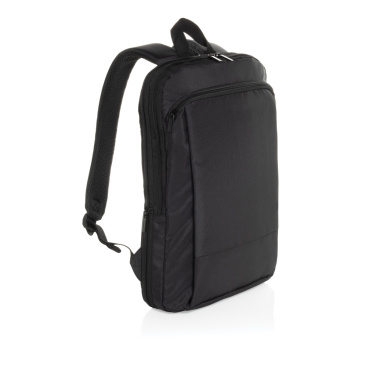 Logo trade corporate gifts image of: Flexpack Aware™ RPET Expandable Slim 15.6" Laptop Backpack