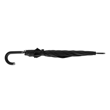 Logo trade promotional item photo of: Swiss Peak Vero Aware™ RPET 25” umbrella w luxe handle