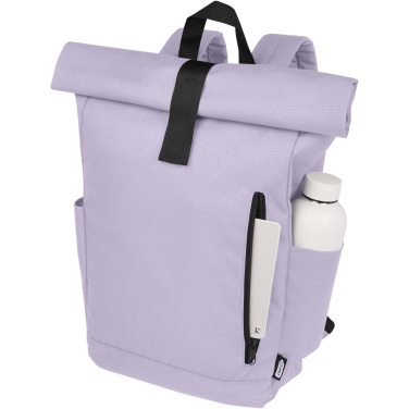Logotrade promotional giveaways photo of: Byron 15.6" GRS RPET roll-top backpack 18L