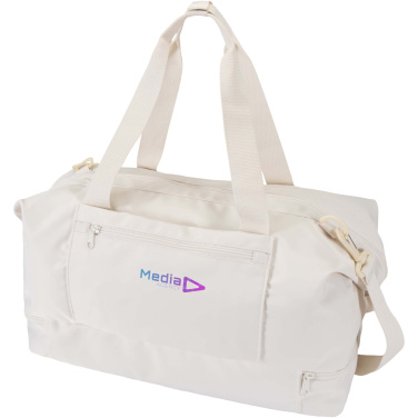 Logo trade promotional merchandise image of: Trip Aware™ recycled travel duffel bag 42L