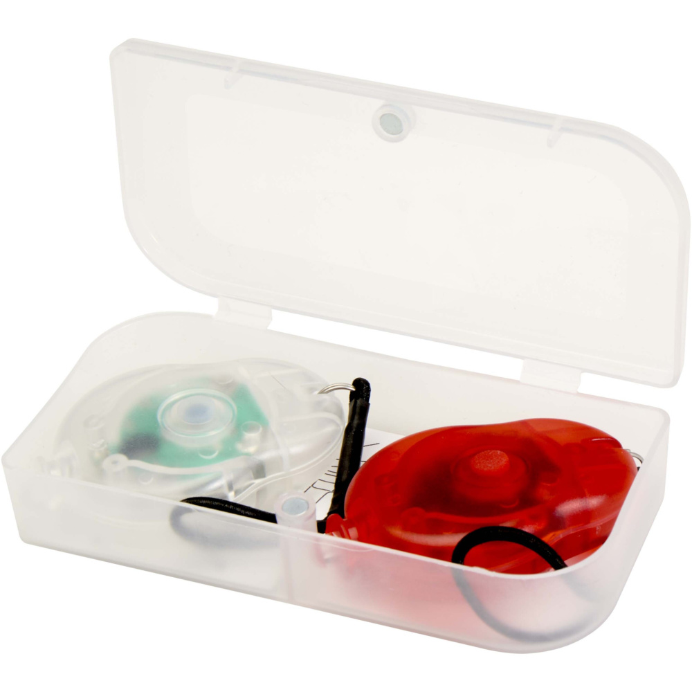 Logo trade promotional giveaways image of: Beamix bicycle lights set