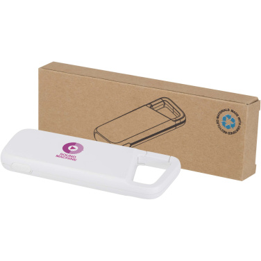 Logotrade promotional merchandise photo of: Alkes 5000 mAh 12W recycled plastic water resistant power bank with carabiner