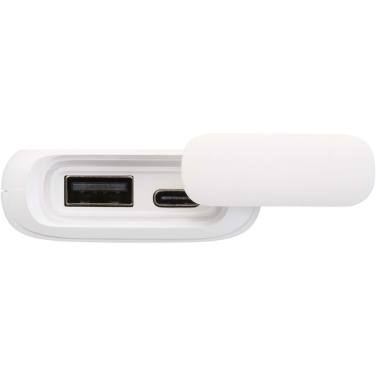 Logotrade promotional gift picture of: Alkes 5000 mAh 12W recycled plastic water resistant power bank with carabiner