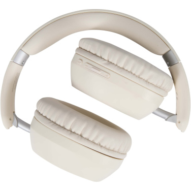 Logo trade promotional merchandise picture of: Hoggar recycled plastic over-ear foldeable ANC and ENC headphones