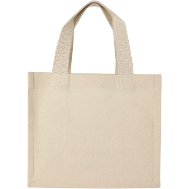 Logotrade corporate gift image of: Odessa 220 g/m² GRS recycled cotton mini gusset tote bag 9L