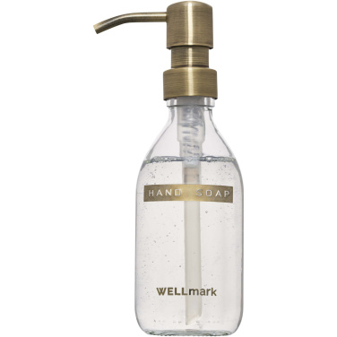 Logo trade promotional items image of: Wellmark Discovery 250 ml hand soap dispenser and 150 g scented candle set