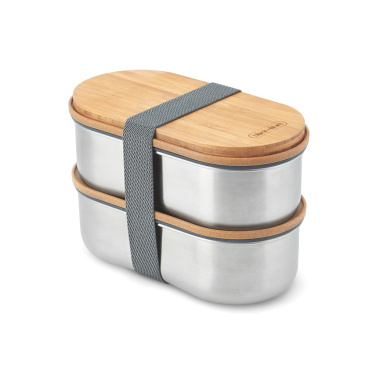 Logotrade business gift image of: Black+Blum Stainless Steel Double Bento Box