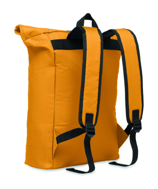 Logo trade business gifts image of: 600Dpolyester rolltop backpack
