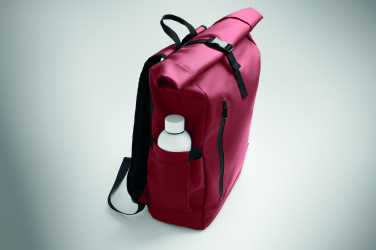 Logotrade promotional item image of: Rolltop laptop rucksack 600D