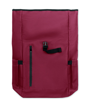 Logotrade advertising product image of: Rolltop laptop rucksack 600D