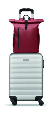 Logotrade promotional products photo of: Rolltop laptop rucksack 600D