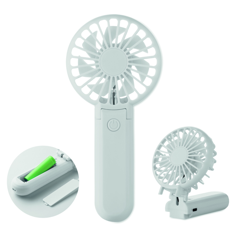 Logo trade promotional merchandise picture of: Portable foldable fan