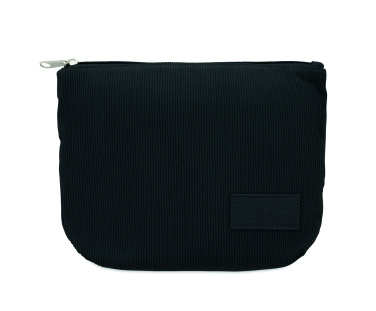 Logo trade promotional gifts picture of: Corduroy cosmetic bag