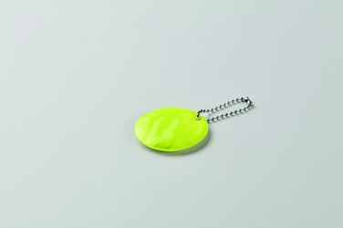 Logotrade promotional giveaway image of: Round reflective keyring
