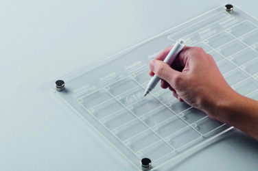 Logo trade promotional giveaways image of: Magnetic acrylic planner