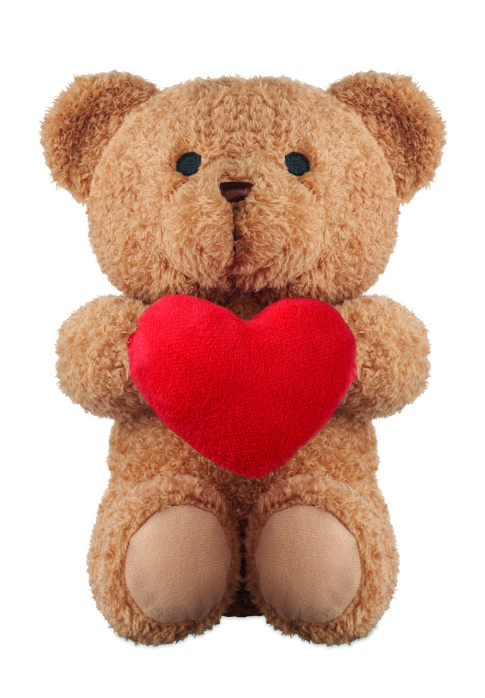 Logo trade promotional items picture of: Teddy bear with heart 23cm