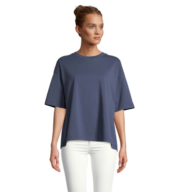 Logo trade promotional giveaways image of: BOXY WOMEN OVERSIZE T-SHIRT