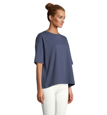 Logo trade promotional gifts image of: BOXY WOMEN OVERSIZE T-SHIRT