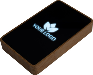 Logo trade business gifts image of: Power Bank 5000 mAh with illuminated logo