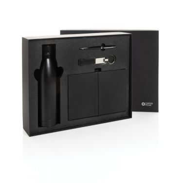 Logotrade promotional item picture of: Swiss Peak RCS deluxe business gift set w/ water bottle